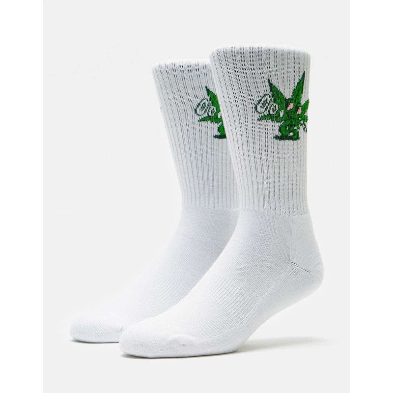 Best Bud Crew Socks – White|One Size