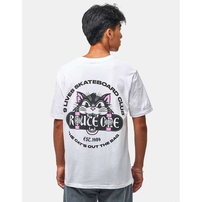 9 Lives Organic T-Shirt – White