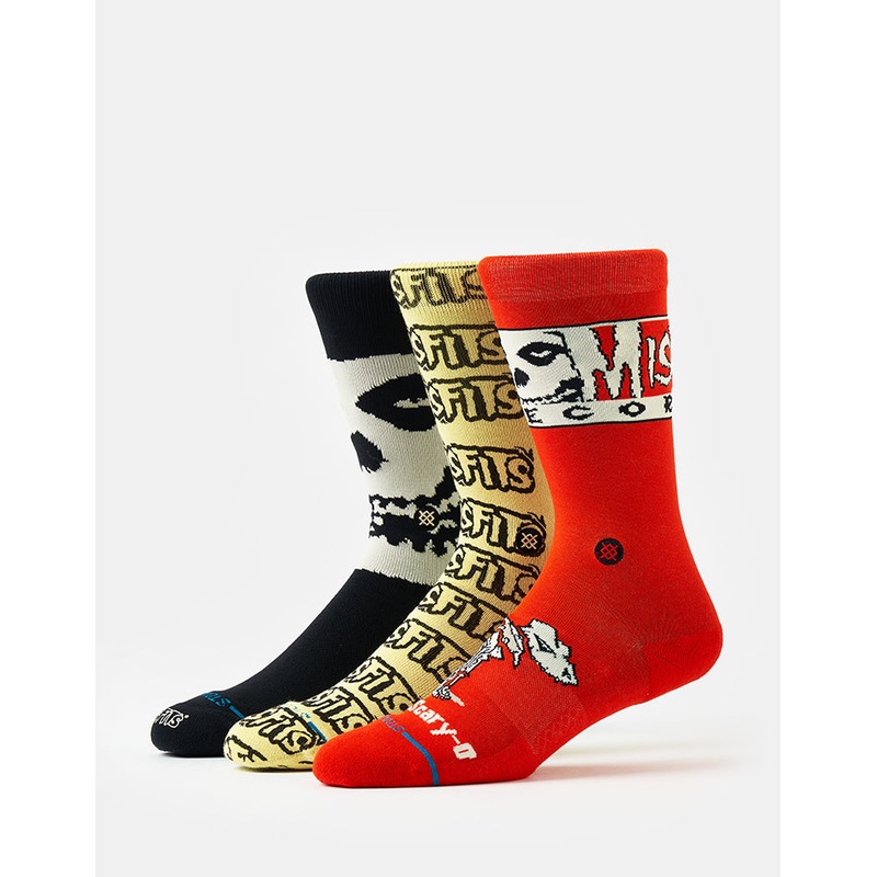 Stance x Misfits Crew Socks Box Set – Black/Black