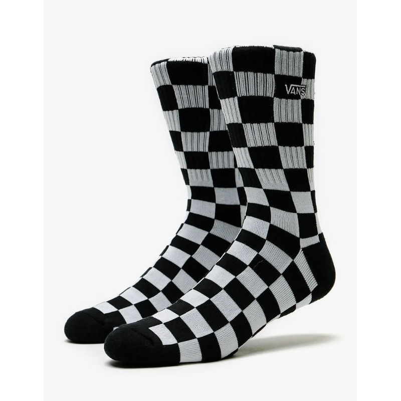 Vans Checkerboard Crew Socks – Black/White Check