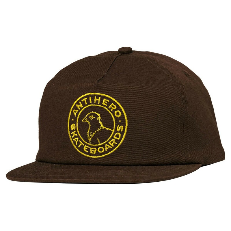 Anti Hero – Basic Pigeon Round Snapback Dark Brown
