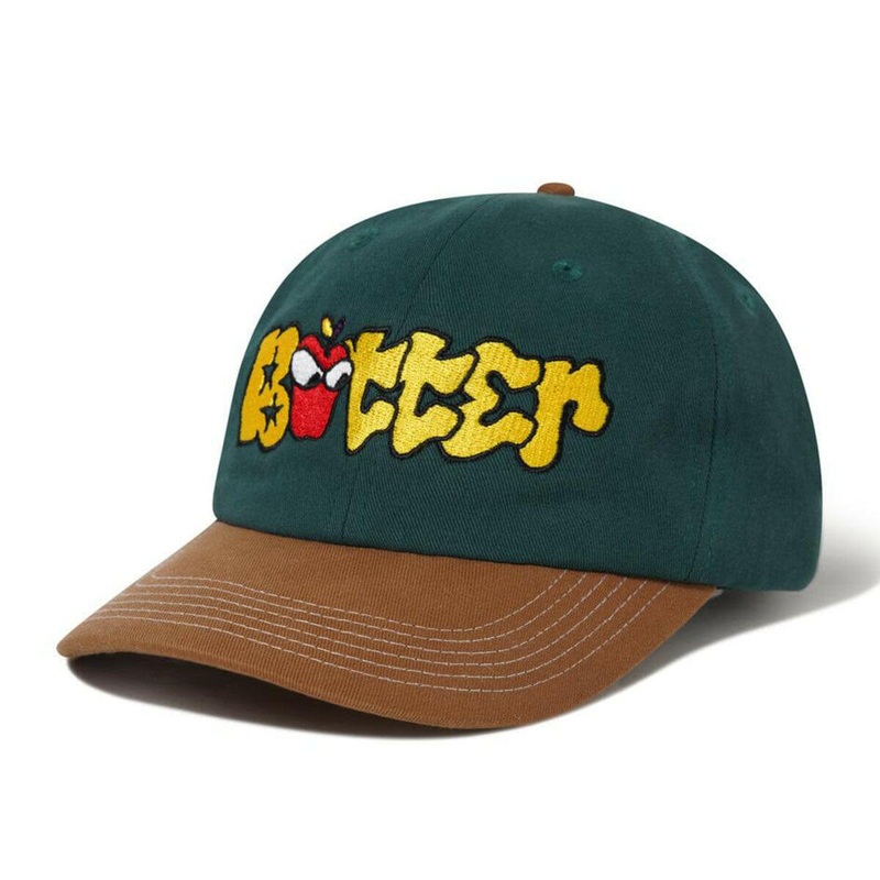 Butter Goods – Big Apple 6 Panel Cap Forest/Brown