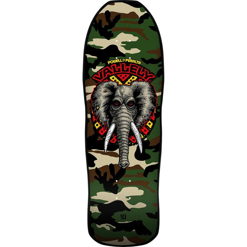 Powell Peralta – Mike Vallely Elephant Camo 10.0 Reissue Skateboard Deck
