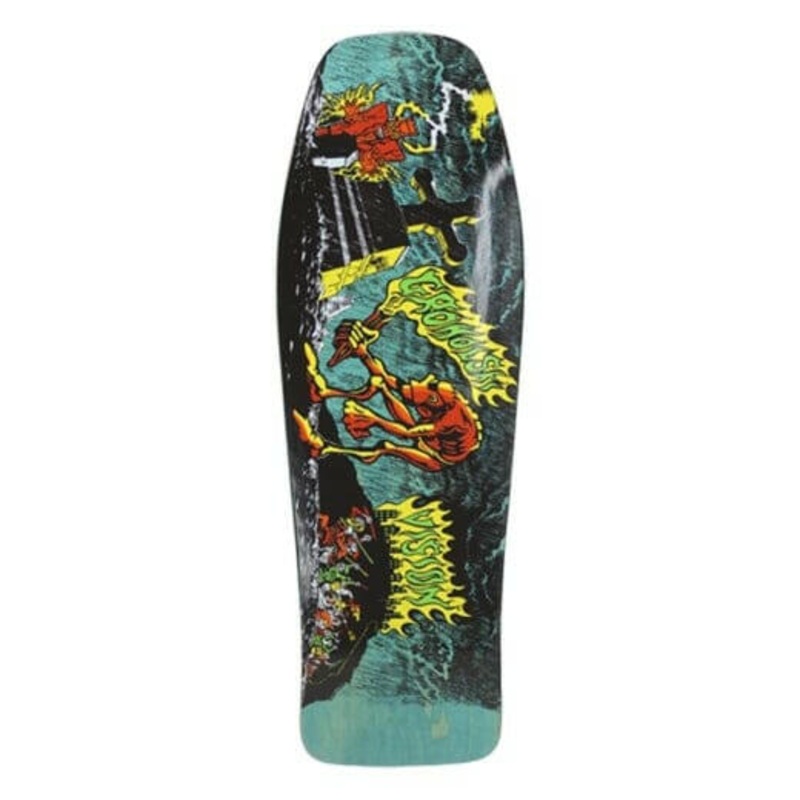 Vision – Tom Groholski Graveyard Turquoise Stain 9.75 Reissue Skateboard Deck