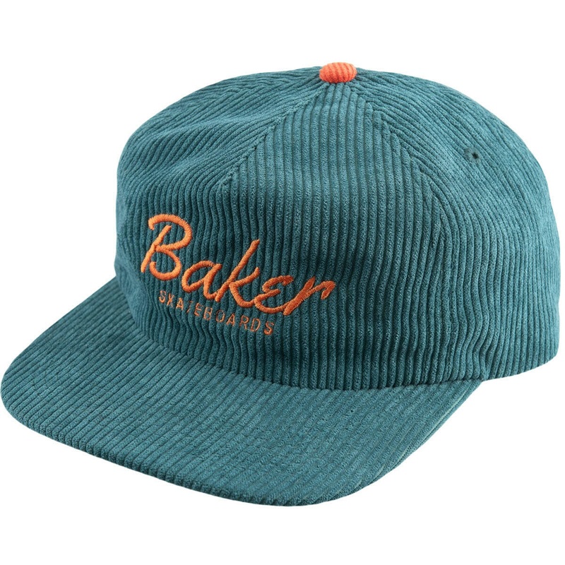 Baker – Dolphin Cord Snapback Green