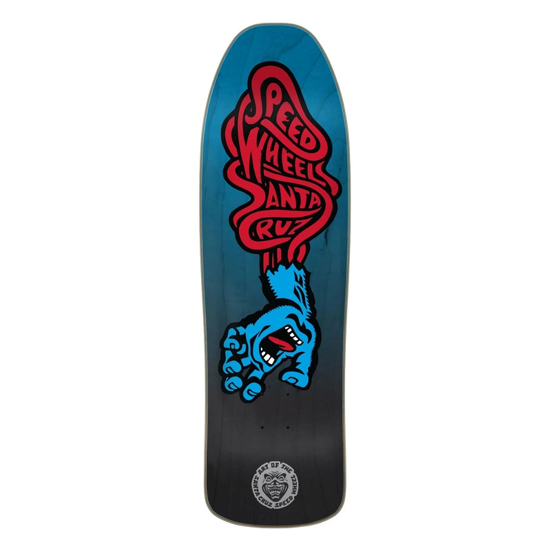Santa Cruz – Speed Wheels Vein Hand Black/Blue 9.35 Skateboard Deck
