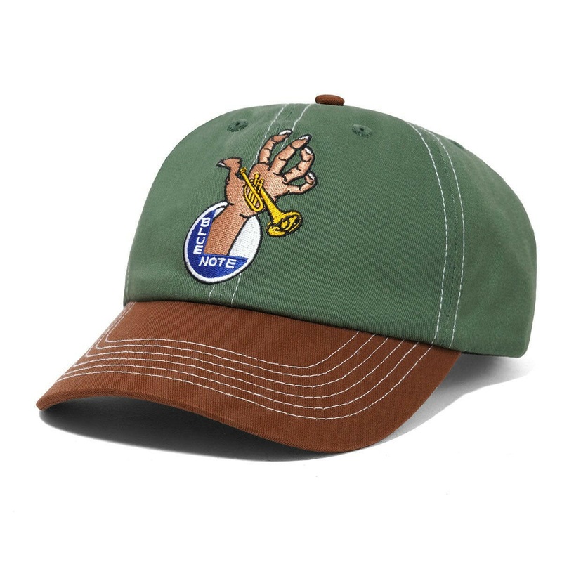 Butter Goods – Blue Note 6 Panel Cap Sage/Brown