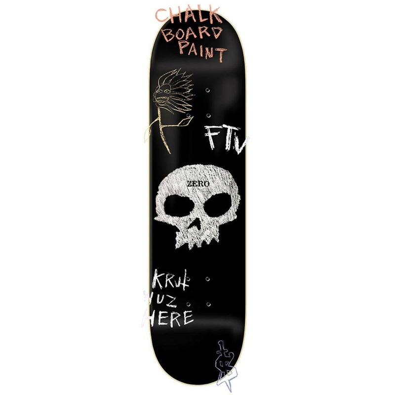 Zero – Single Skull Chalkboard 8.25 Skateboard Deck