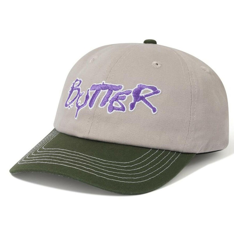Butter Goods – Radio 6 Panel Cap Cool Grey/Seaweed