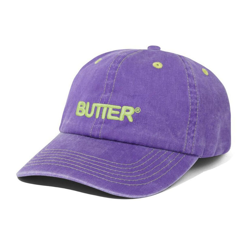 Butter Goods – Rounded Logo 6 Panel Cap Purple