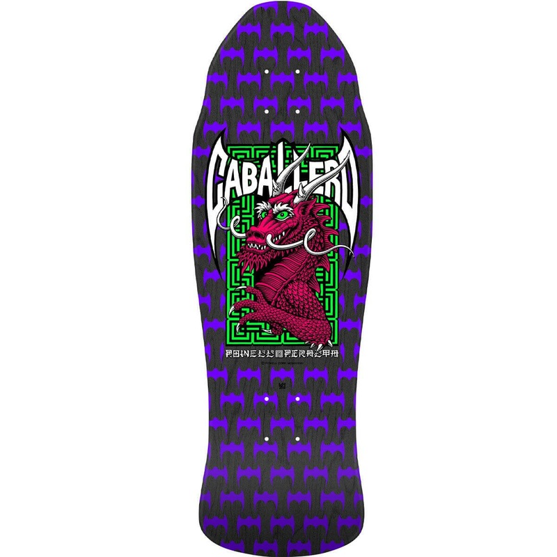 Powell Peralta – Steve Caballero Dragon & Bats Purple 9.625 Reissue Skateboard Deck