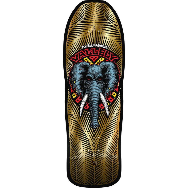 Powell Peralta – Mike Vallely Elephant Gold 10.0 Reissue Skateboard Deck