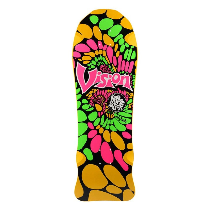 Vision – Hippie Stick Yellow 10.0 Reissue Skateboard Deck