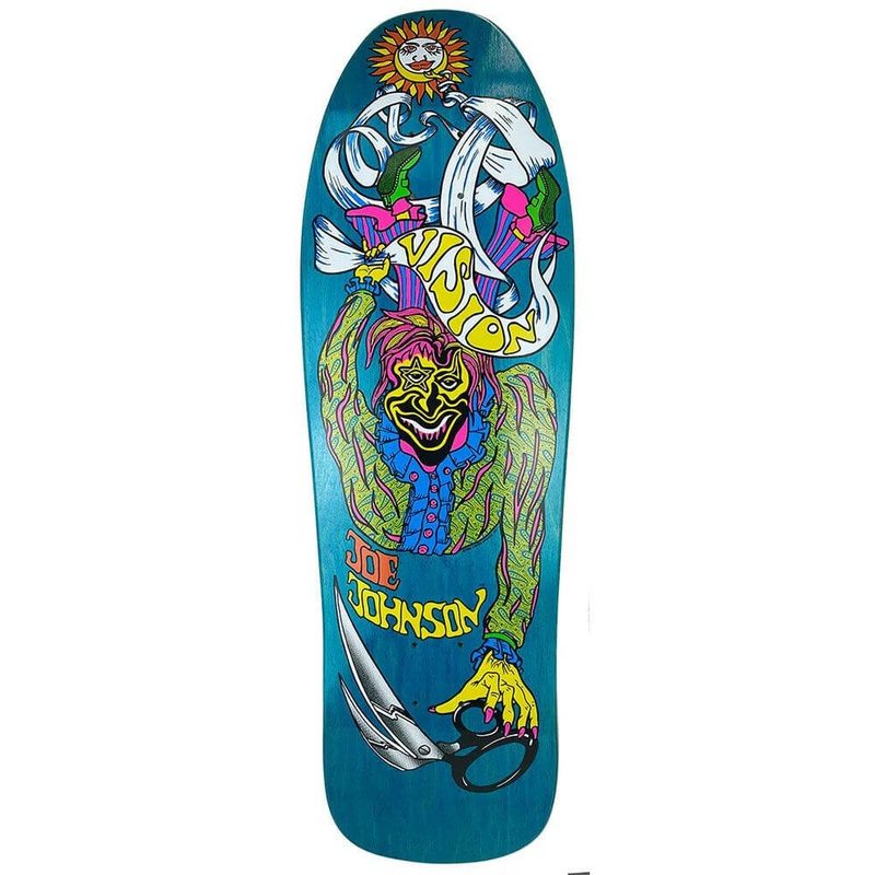 Vision – Joe Johnson Scissors Turquoise 9.5 Reissue Skateboard Deck