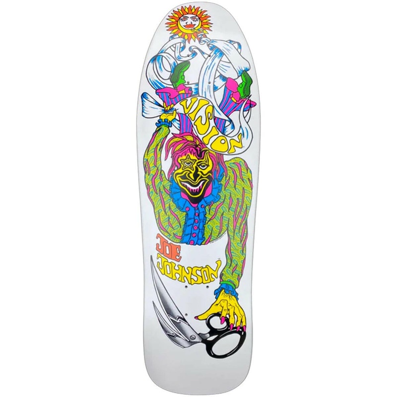 Vision – Joe Johnson Scissors White 9.5 Reissue Skateboard Deck