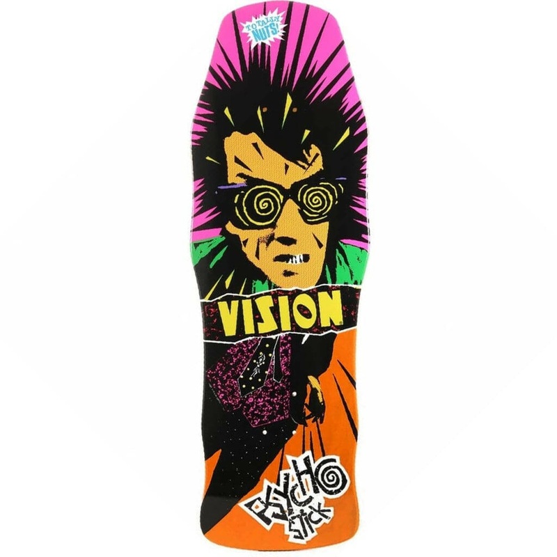 Vision – Psycho Stick Orange 10.0 Reissue Skateboard Deck