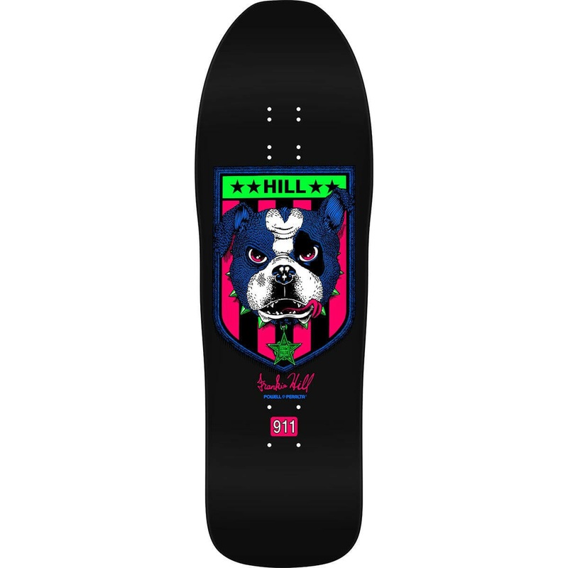 Powell Peralta – Frankie Hill Bulldog Black 10.0 Reissue Skateboard Deck