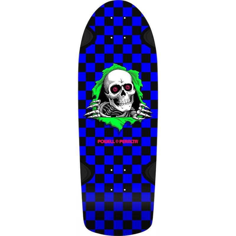 Powell Peralta – OG Ripper Checker Blacklight 10.0 Reissue Skateboard Deck