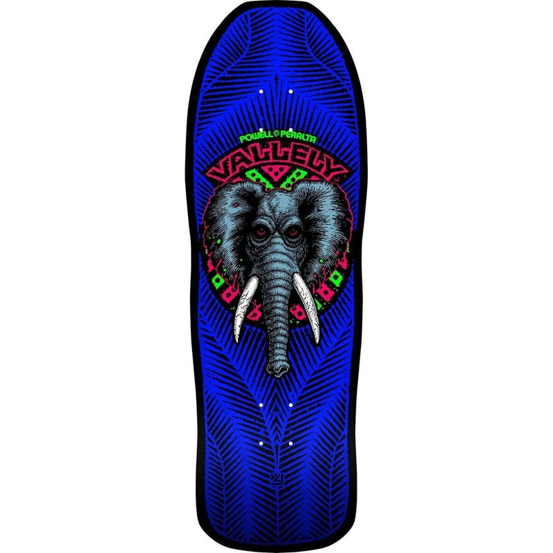 Powell Peralta – Mike Vallely Elephant Blacklight 10.0 Reissue Skateboard Deck
