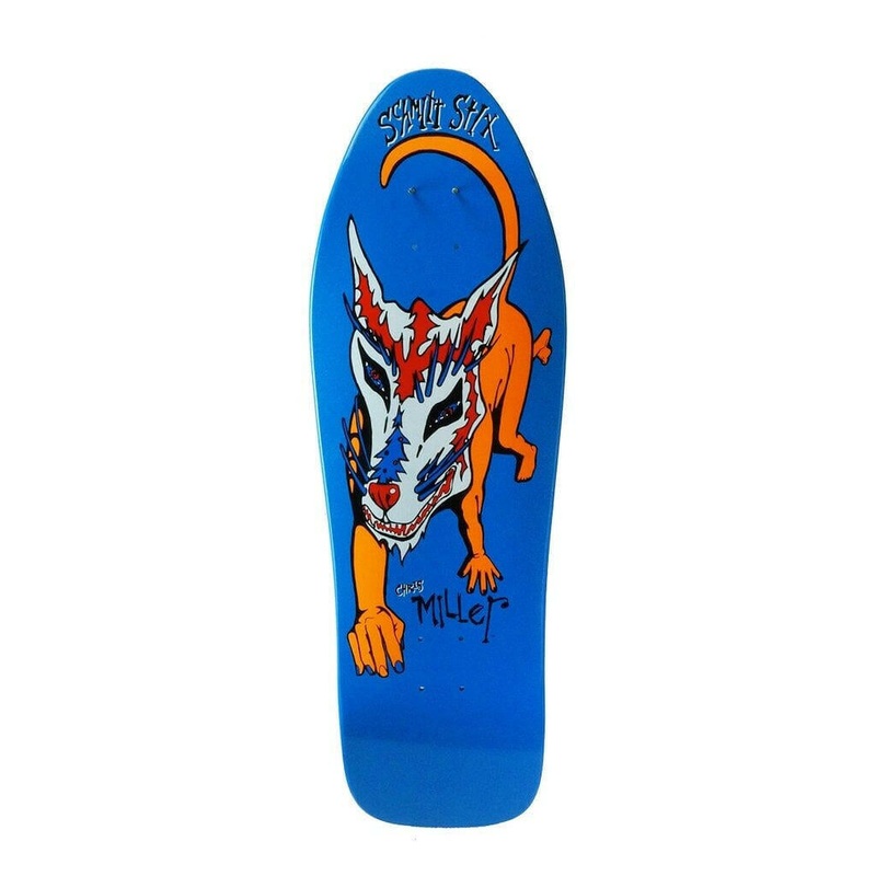Schmitt Stix – Chris Miller Dog Blue Dip 10.0 Reissue Skateboard Deck