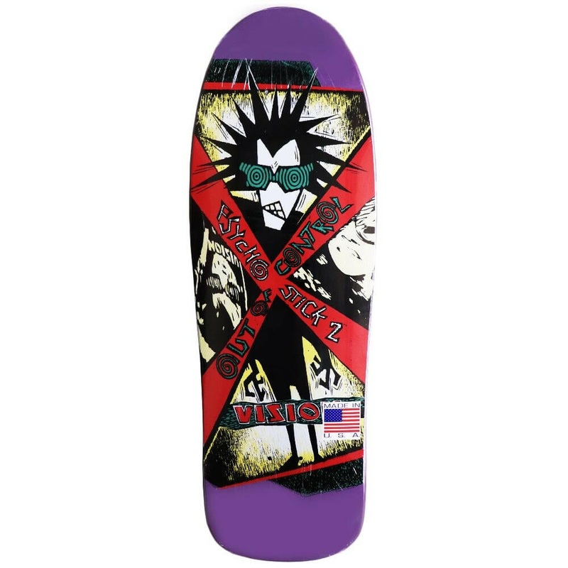 Vision – Psycho Stick 2 Purple 10.0 Reissue Skateboard Deck