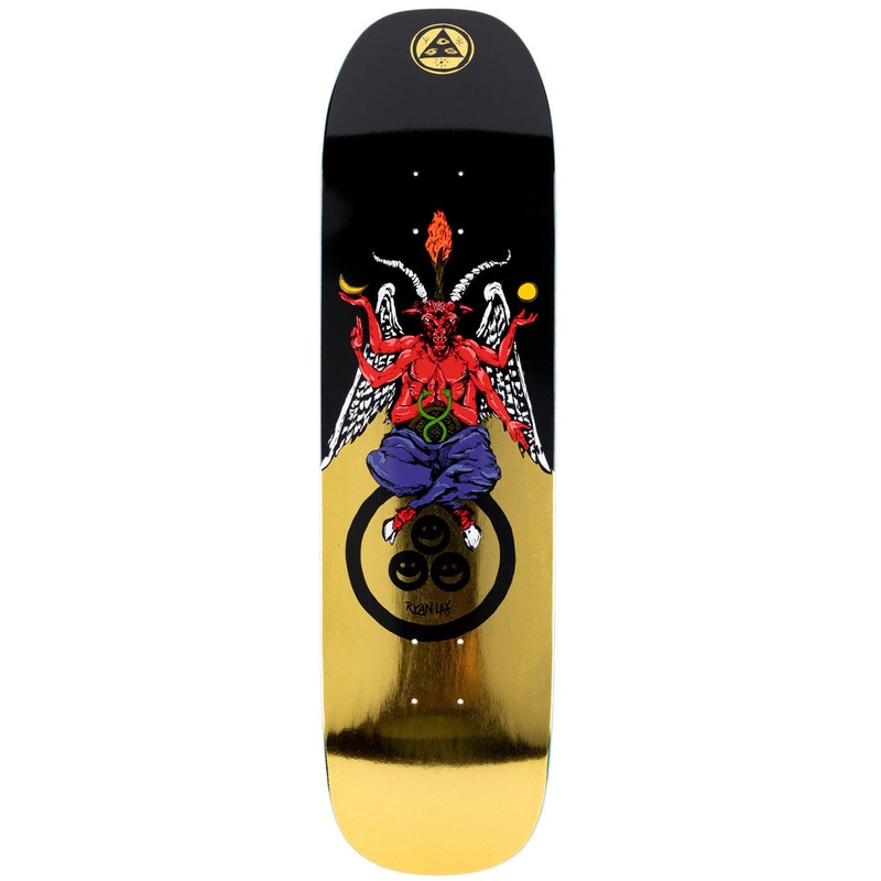 Welcome – Bapholit on Stonecipher Black/Gold 8.6 Skateboard Deck