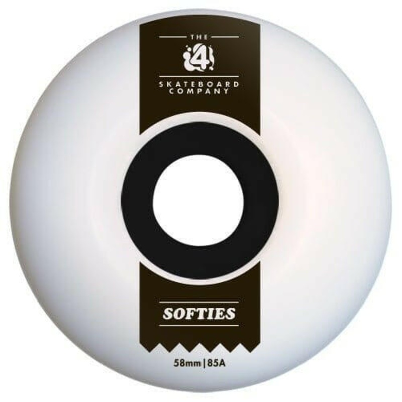 4 Skateboard Co – Softies 58MM 85A Skateboard Wheels