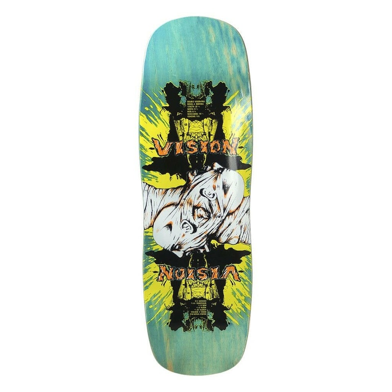 Vision – Double Vision Turquoise Stain 9.5 Reissue Skateboard Deck
