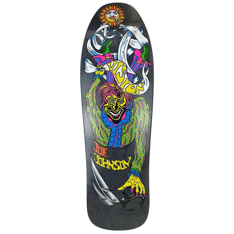 Vision – Joe Johnson Scissors Black 9.5 Reissue Skateboard Deck