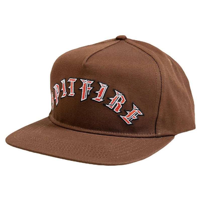 Spitfire – Old E Arch Snapback Brown/Red