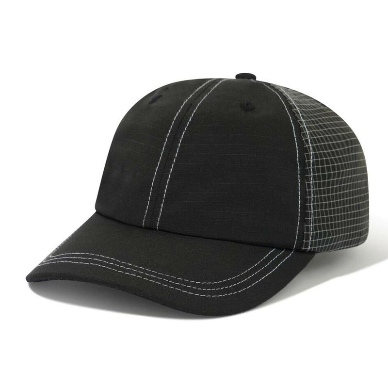 Butter Goods – Nylon Ripstop 6 Panel Cap Black