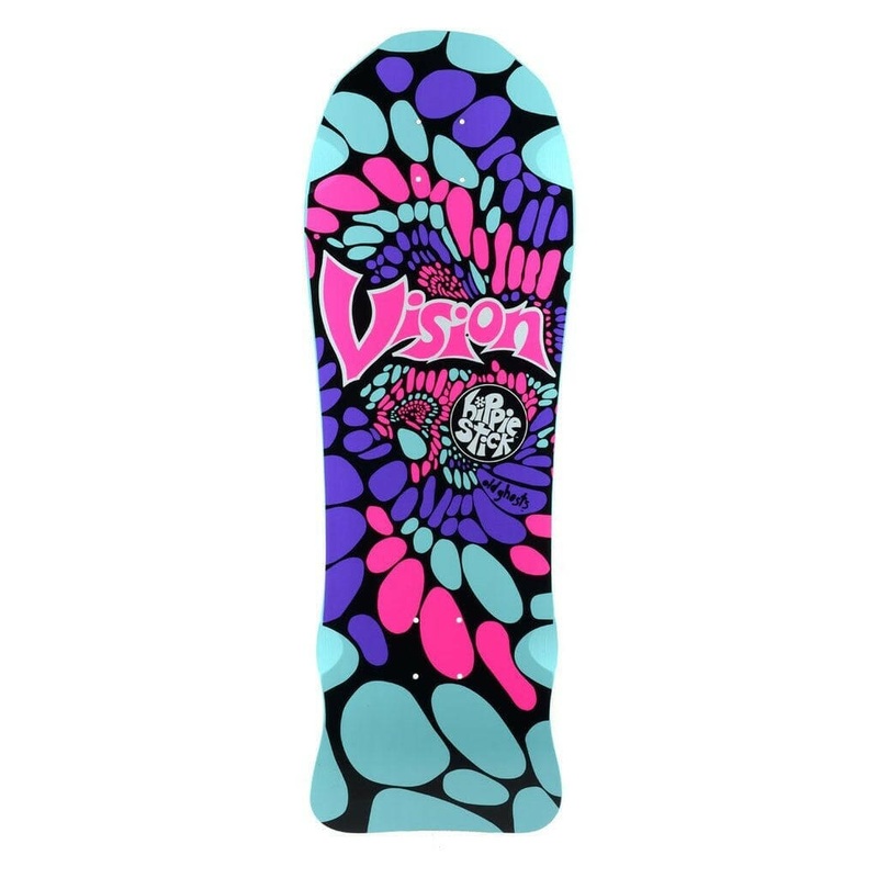 Vision – Hippie Stick Turquoise 10.0 Reissue Skateboard Deck