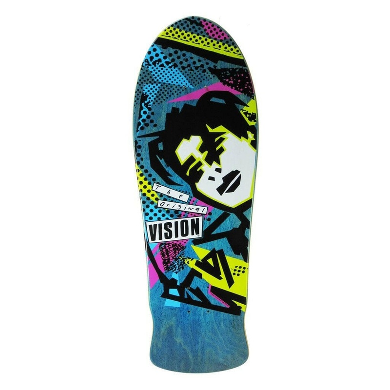 Vision – Original MG Blue Stain 10.0 Reissue Skateboard Deck