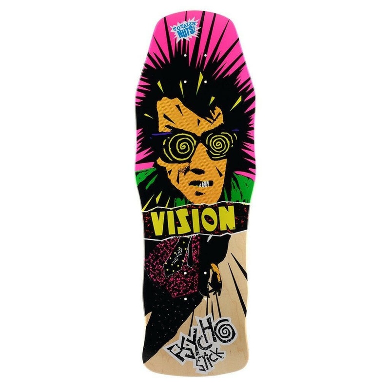 Vision – Psycho Stick Natural 10.0 Reissue Skateboard Deck