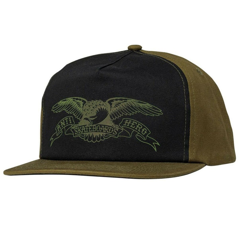 Anti Hero – Basic Eagle Snapback Olive/Black