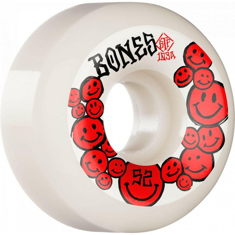 Bones – Happiness 52MM 103A V5 Sidecut STF Skateboard Wheels