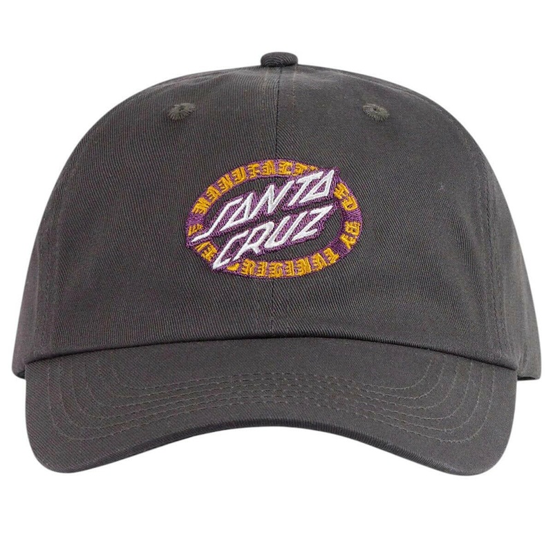 Santa Cruz – MFG Dot Oval Dad Cap Off Black