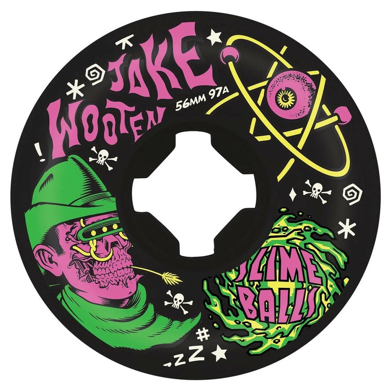 Slime Balls – Wooten Fever Dream Vomit Mini Black 56MM 97A Skateboard Wheels