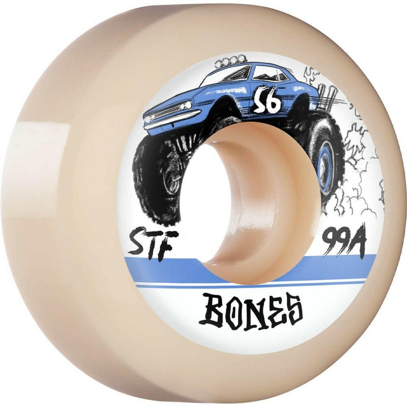 Bones – Big Rigs 56MM 99A V5 Sidecut STF Skateboard Wheels