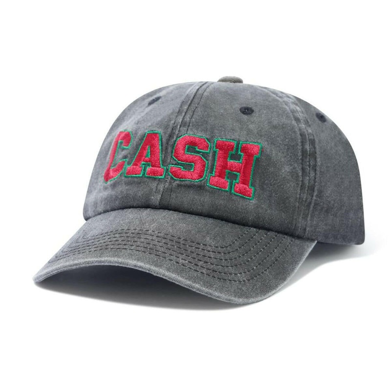 Cash Only – Campus 6 Panel Cap Washed Black