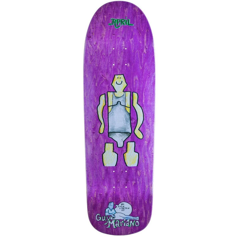 April – Guy Mariano Guy By Gonz Purple 9.6 Skateboard Deck