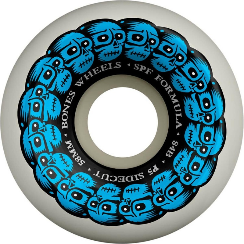 Bones – Circle Skulls 58MM 84B P5 Sidecut SPF Skateboard Wheels