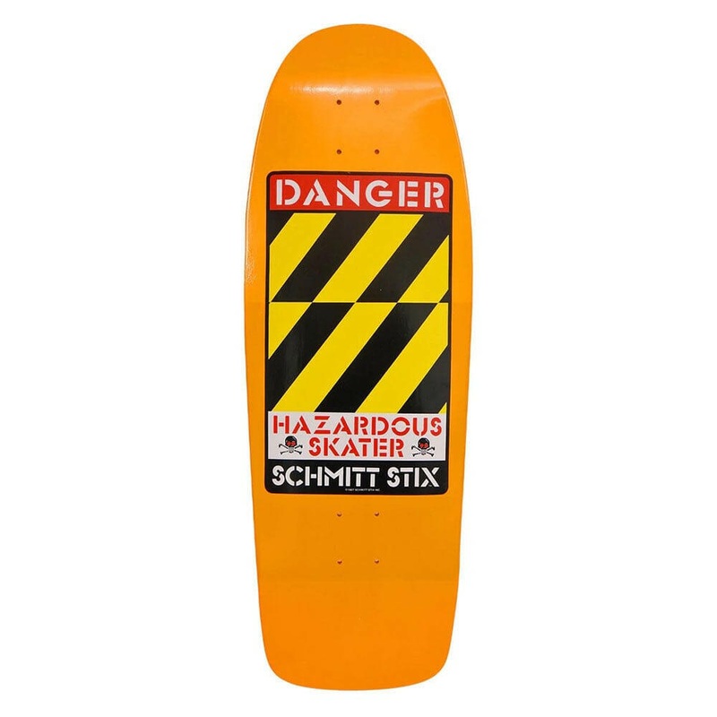 Schmitt Stix – Danger Orange 10.125 Reissue Skateboard Deck