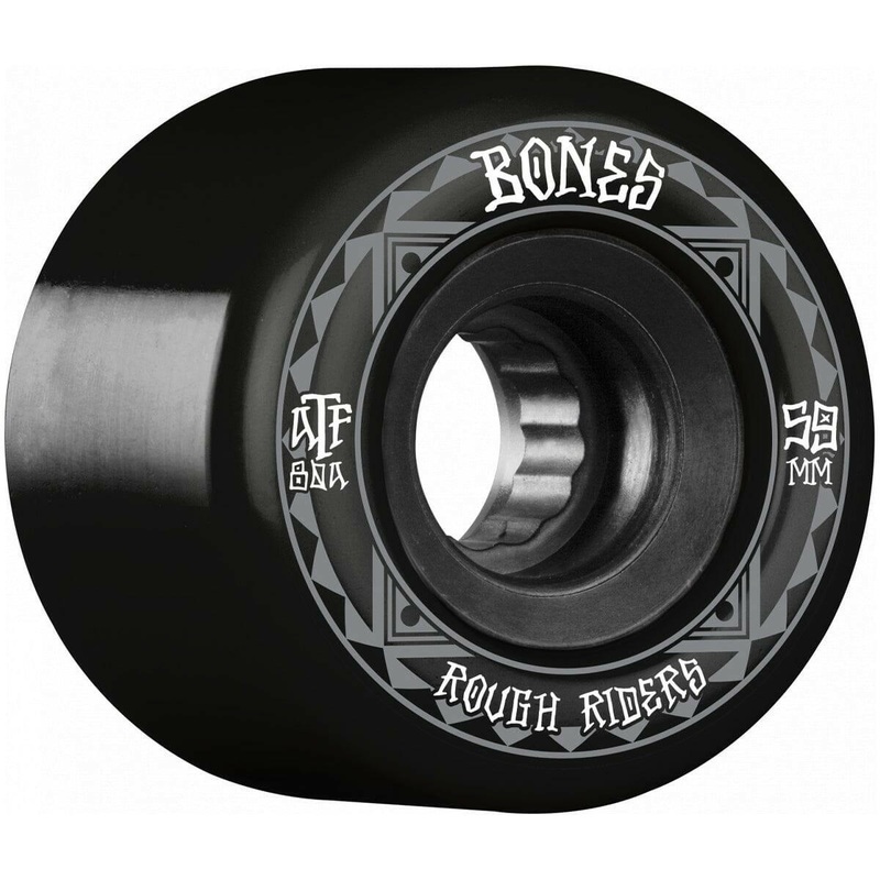 Bones – Rough Riders Runners Black 59MM 80A ATF Skateboard Wheels