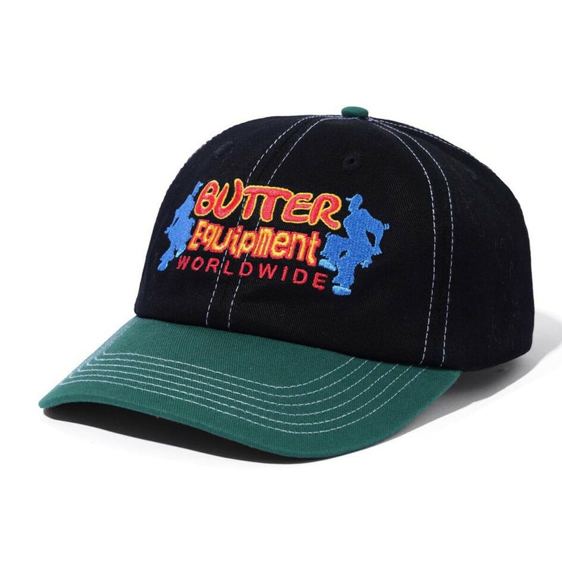 Butter Goods – Breaker 6 Panel Cap Black/Forest