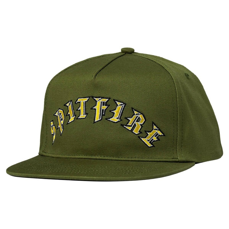 Spitfire – Old E Arch Snapback Olive/Gold