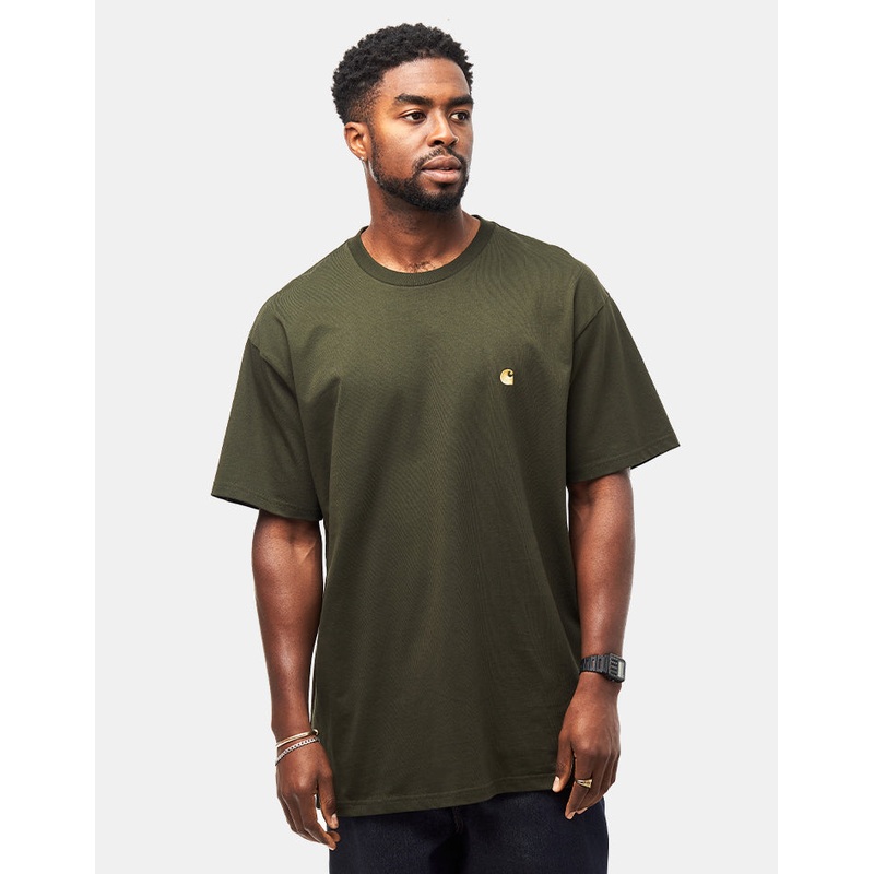 Carhartt WIP S/S Chase T-Shirt – Olive/Gold