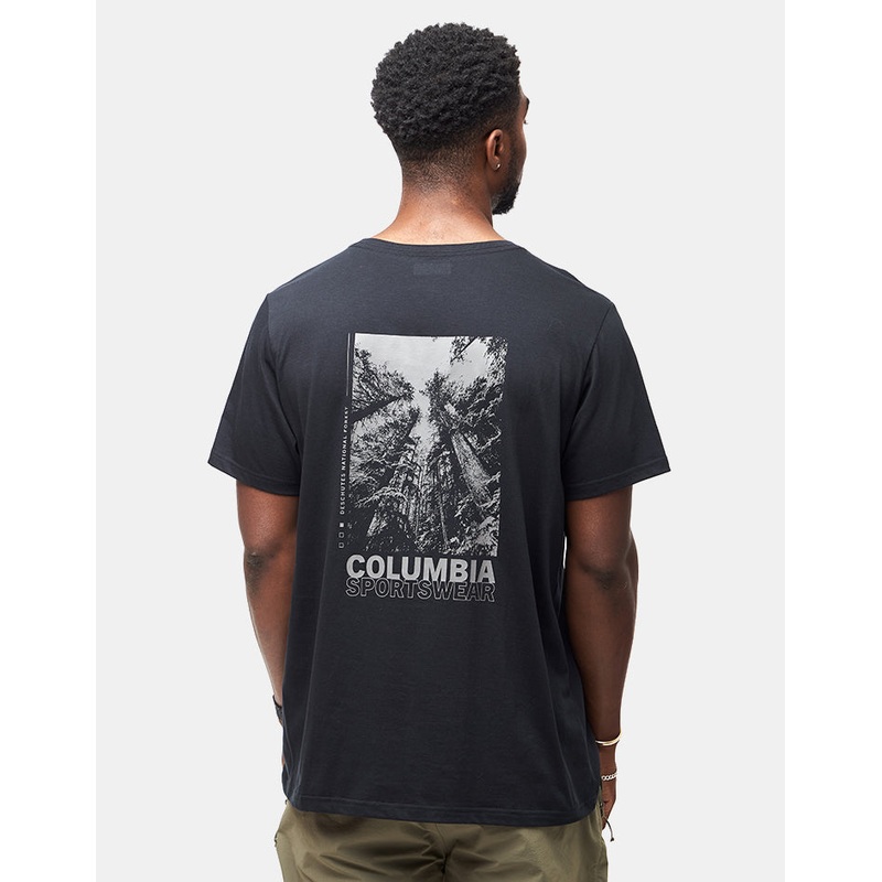 Columbia Rapid Ridge Back Graphic II T-Shirt – Black/Amazing Heights
