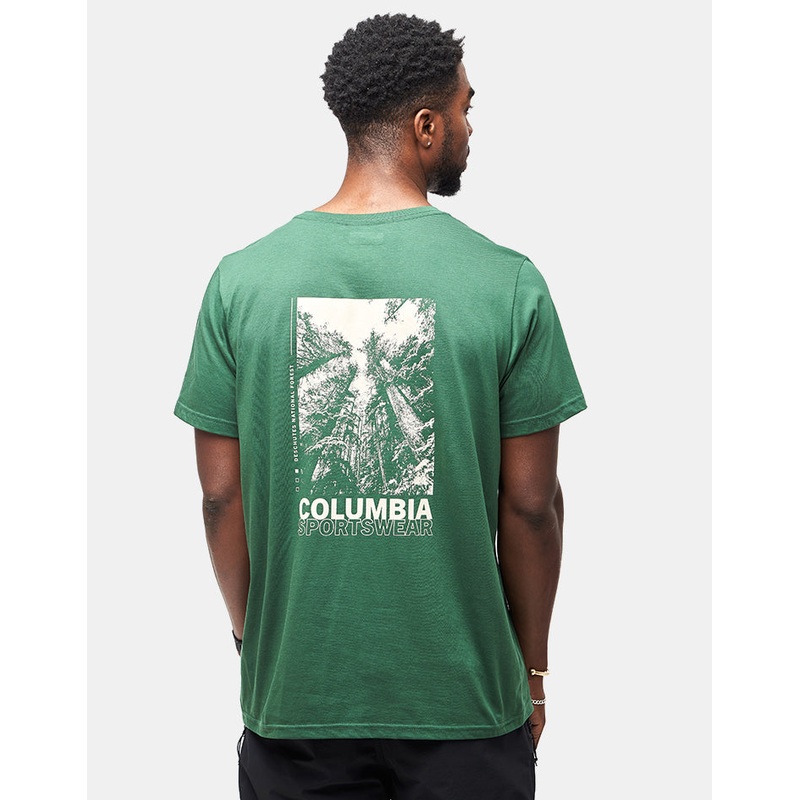 Columbia Rapid Ridge Back Graphic II T-Shirt – Rain Forest/Amazing Heights