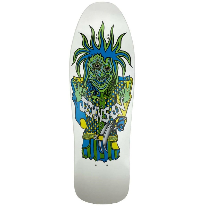 Vision – Joe Johnson Groovy Guru White 9.5 Reissue Skateboard Deck